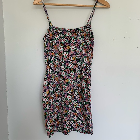 ZARA FLORAL RETRO MINI DRESS - Picture 10 of 11
